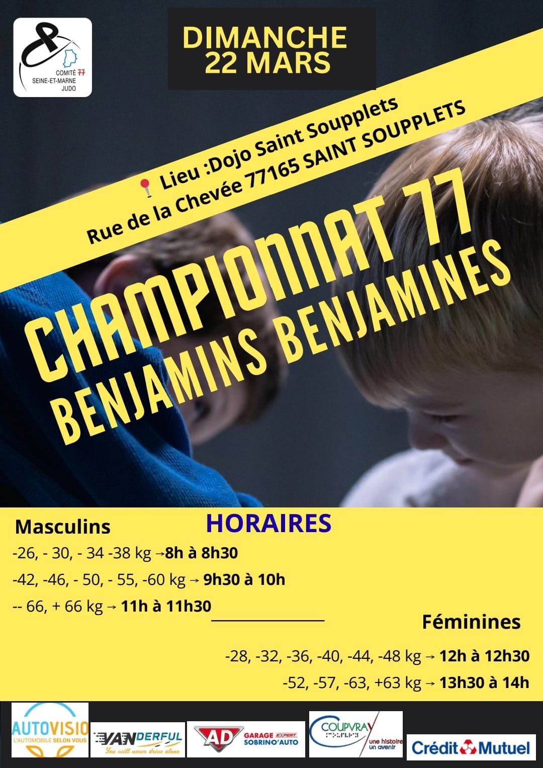 Sélection 77 Benjamin Sud 14/02/2026 à La Grande Paroisse (77)