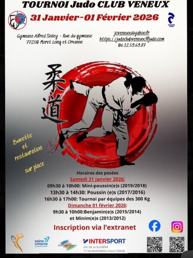 Tournoi de Veneux 31/01 & 01/02/2026